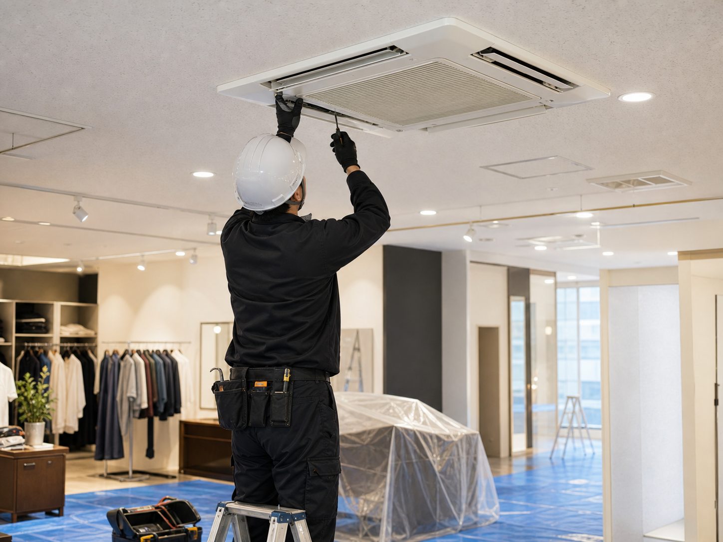 業務用エアコン施工イメージ